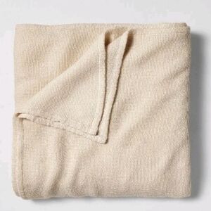 King Micro Waffle Bed Blanket Natural - Casaluna
